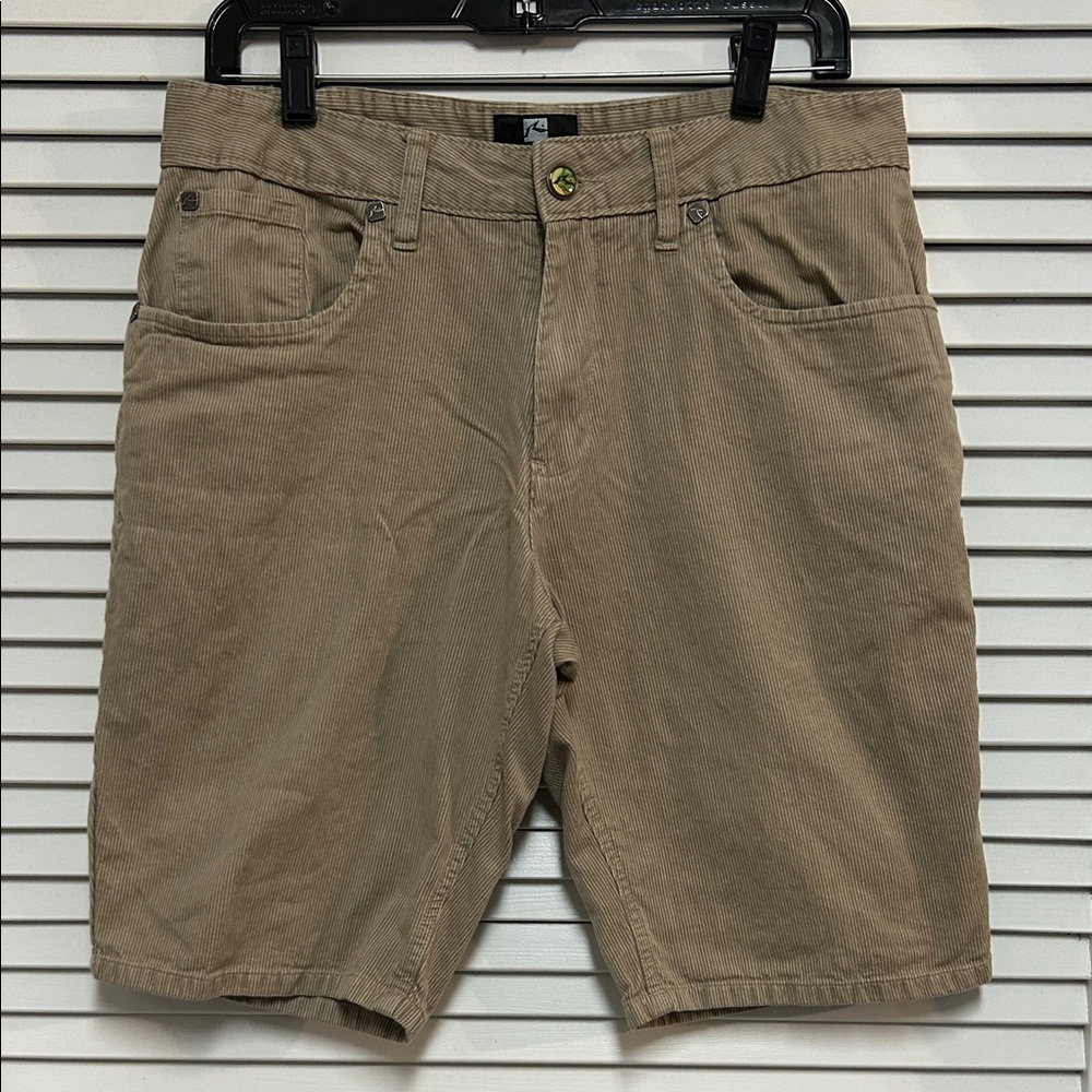 Men's Rusty Brand Surf Style Shorts in Tan